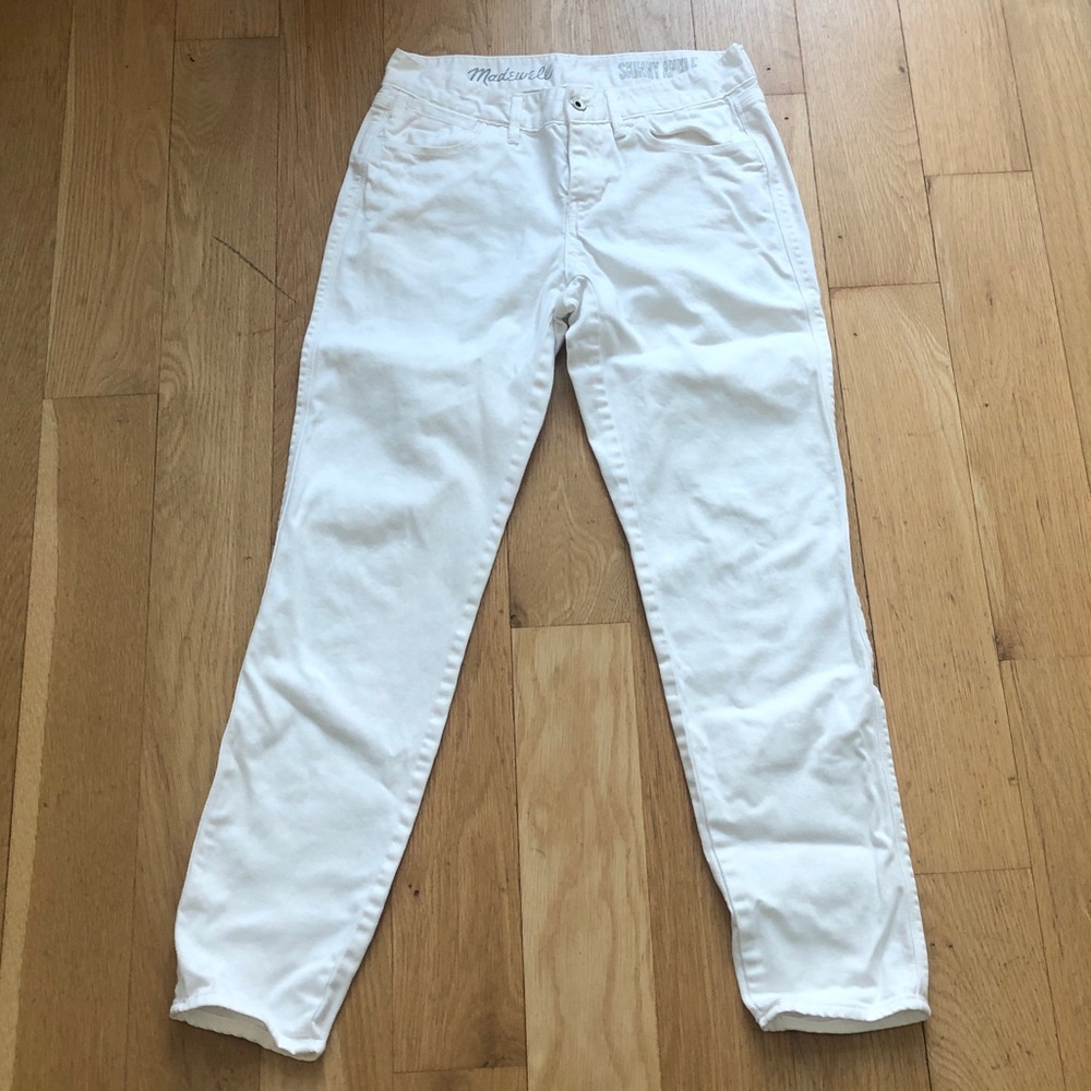 Madewell skinny ankle white denim sz 26